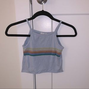 Striped Cropped Tank Top